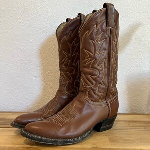 Tony Lama Brown Heeled Boots